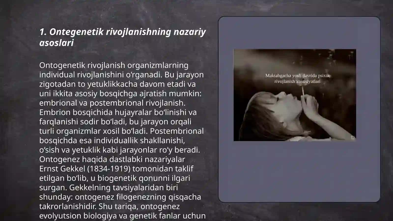 Ontogenezninig ilk bosqichlarida psixik rivojlanish xususiyatlari 3