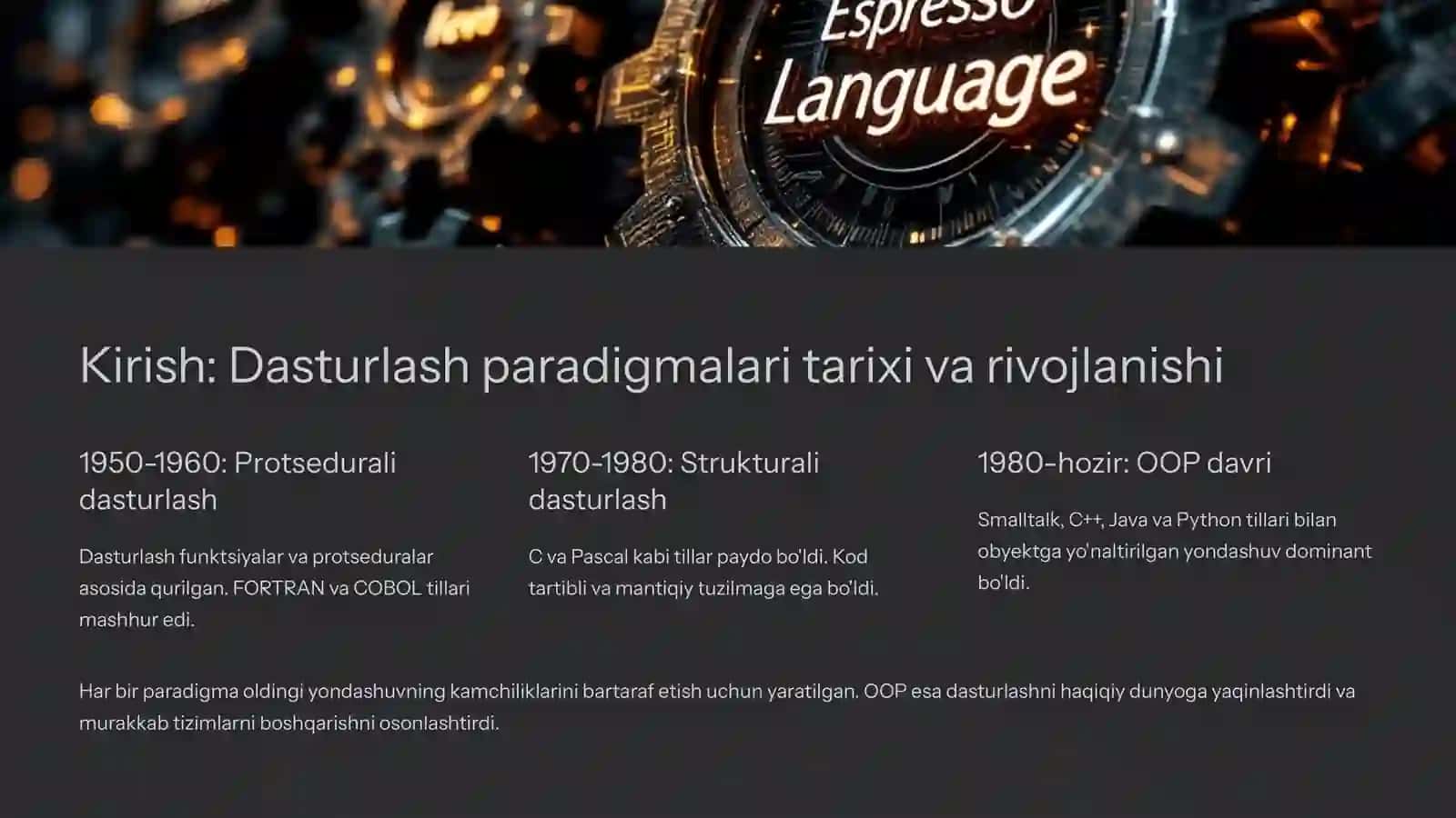 Obyektga yo'naltirilgan dasturlash: Zamonaviy dasturlashning kelajagi 3