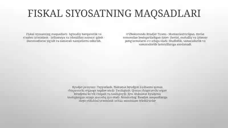 Byudjet Tizimi 3