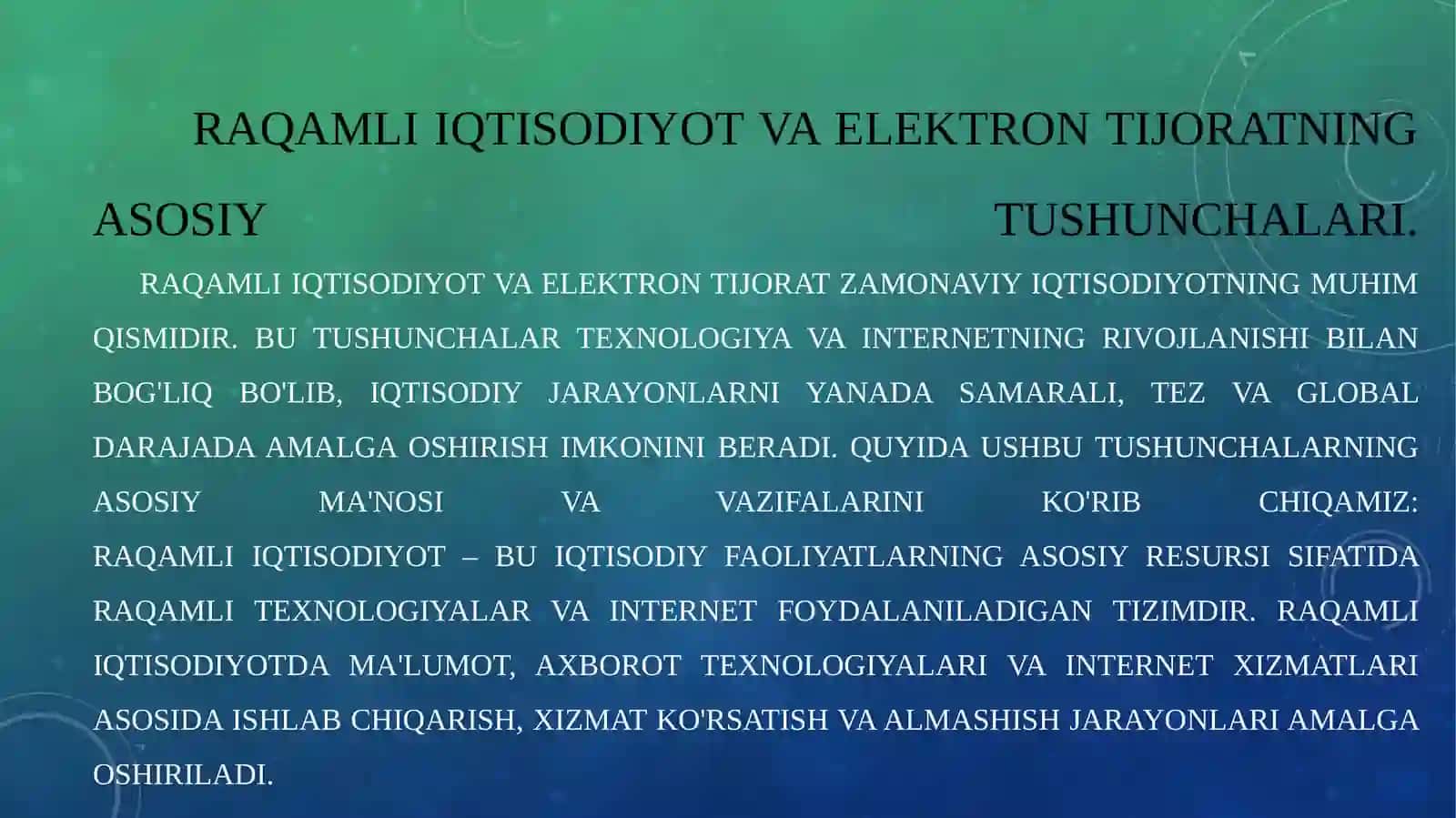 RAQAMLI IQTISODIYOTDA ELEKTRON TIJORATNING RIVOJLANISHI 3
