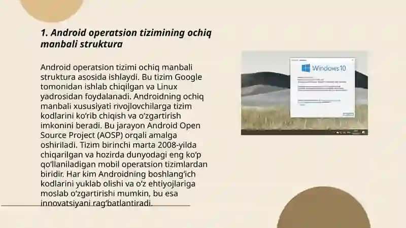 Android windows va iOS mobil operatsion tizimlarining xususiyatlari 3