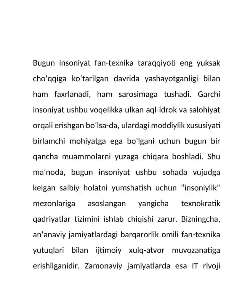 Media savodxonlik va axborot madaniyati fanidan mustaqil ta'lim 3