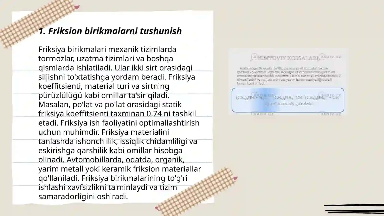 Friksion birikmalar 3