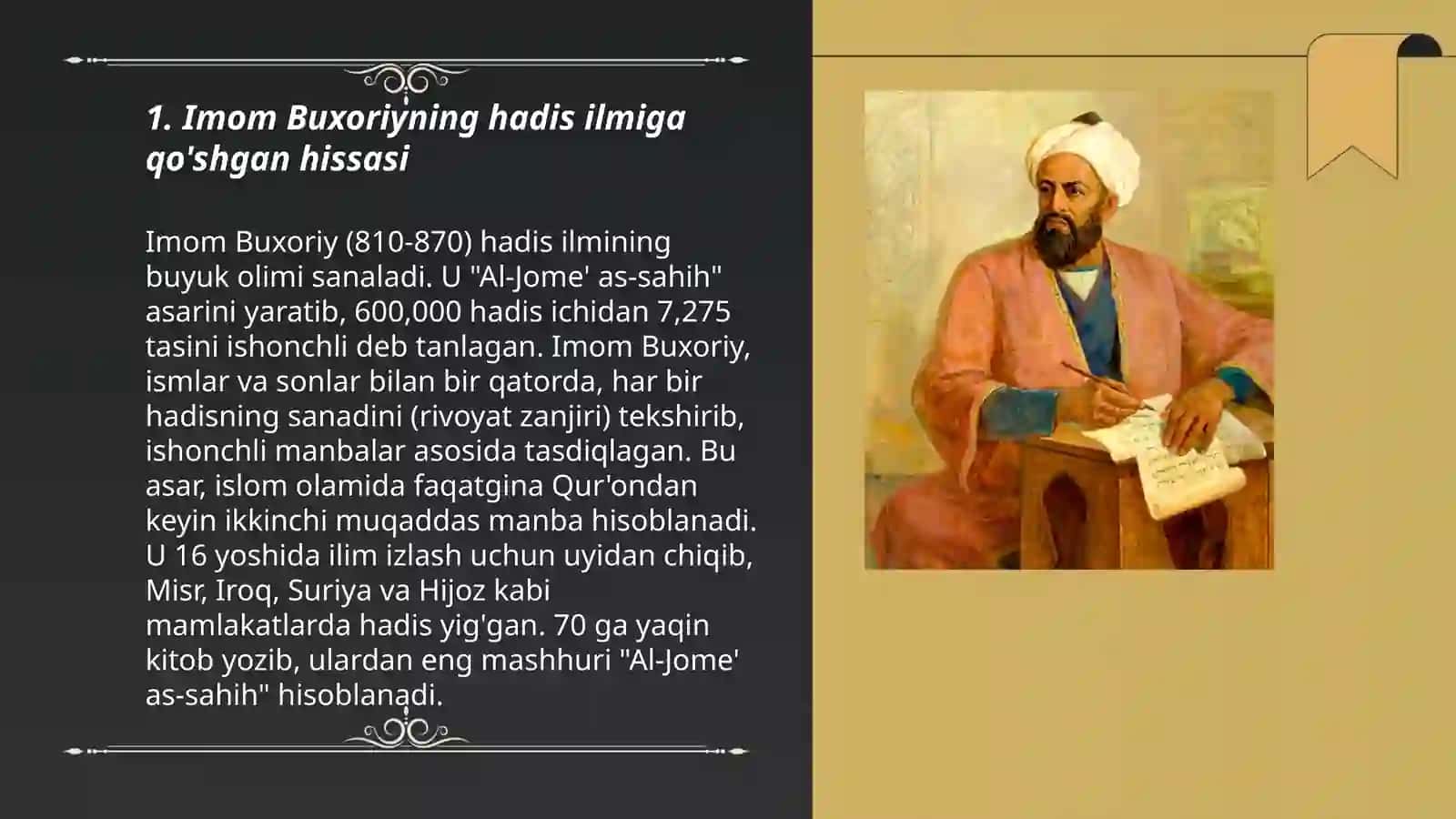 Imom Buxoriy v Imom Termiziyning hadis ilmiga qõshgan hissalarini qiyosiy tahlili 3