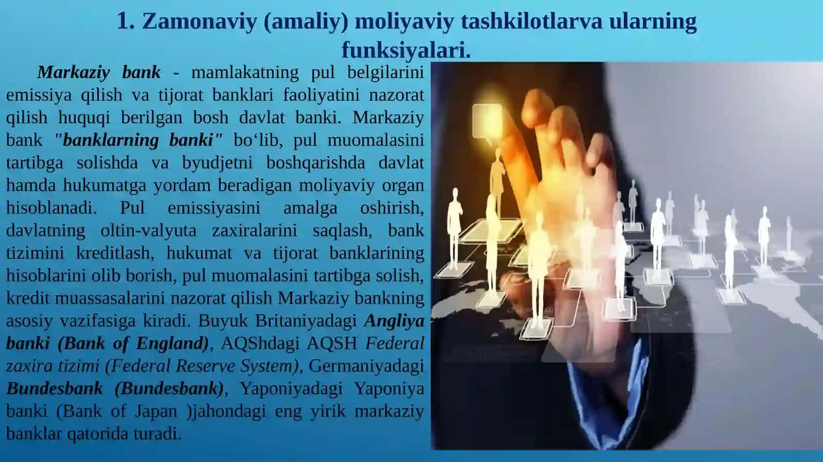 Zamonaviy moliyaviy tashkilotlar 3
