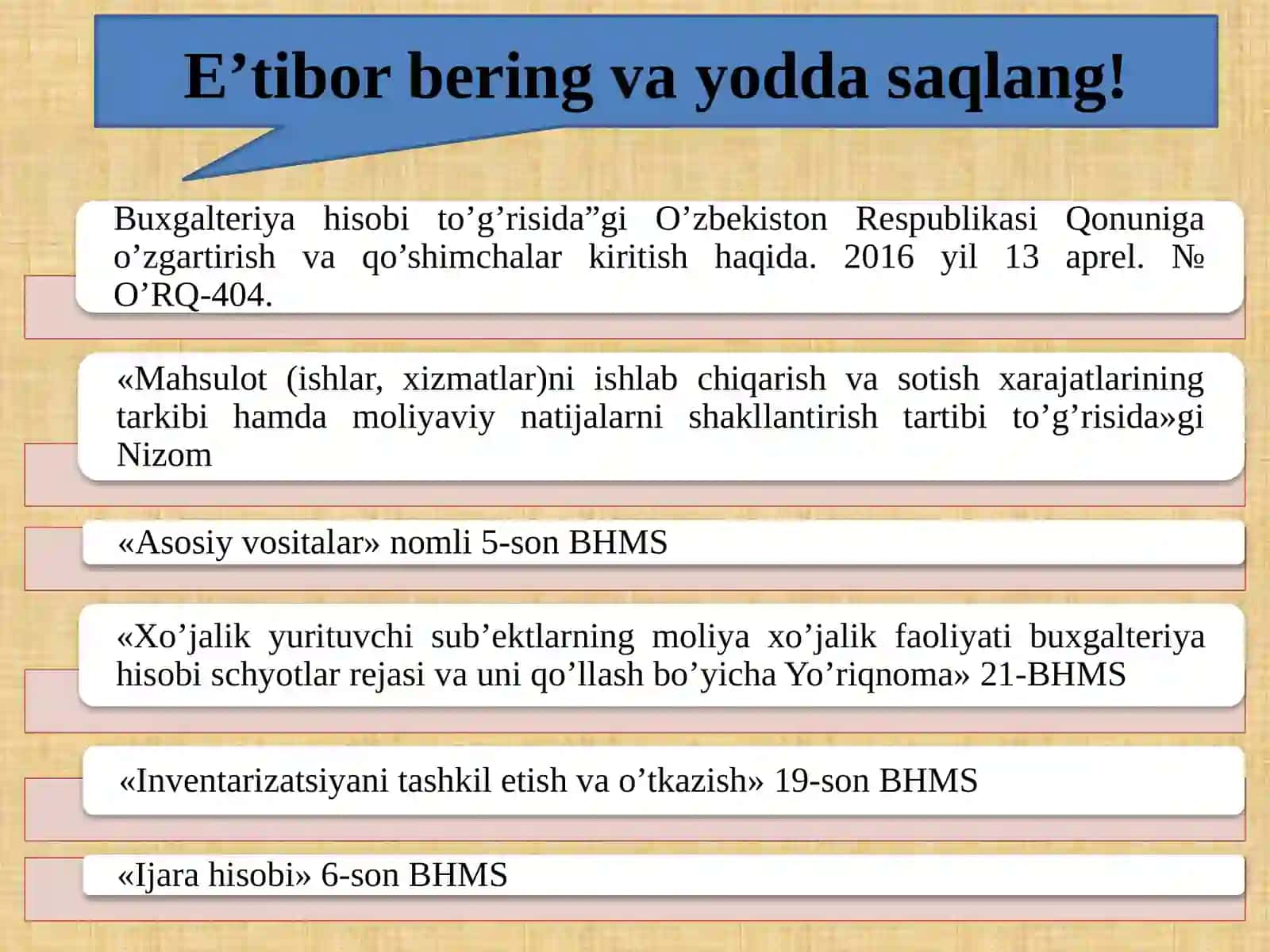 Asosiy Vositalar Hisobi 3