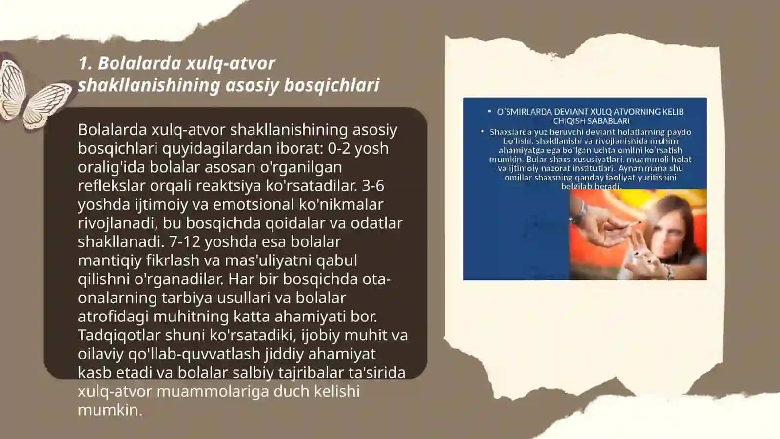 Bolalarda xulq-atvor shakillanishining asosiy bosqichlari 3