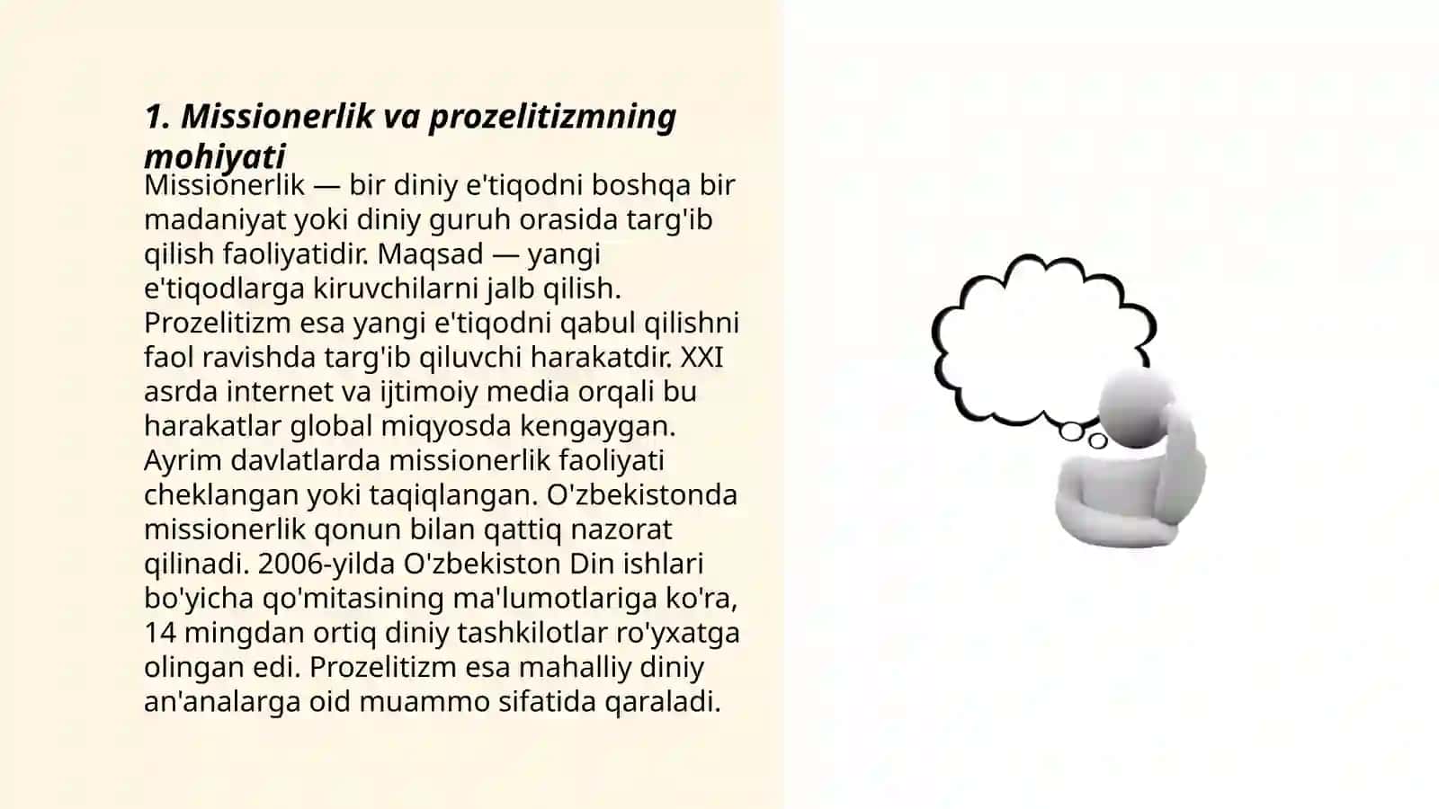 Missionerlik va prozelitizmning diniy eʼtiqodini tanlashga salbiy taʼsiri 3
