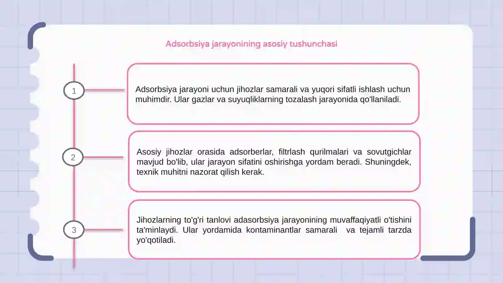 Adsorbsiya jarayoni uchun jihozlar 3