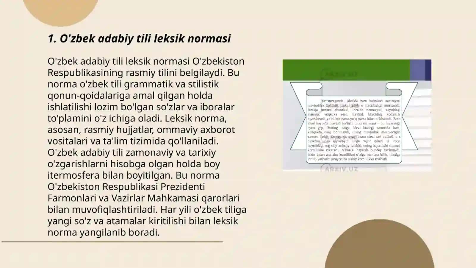 O'zbek adabiy tili me'yorlari 3