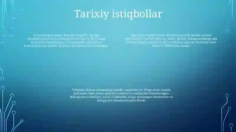 Kosmik Nurlar Tarkibini OʻRganish 3