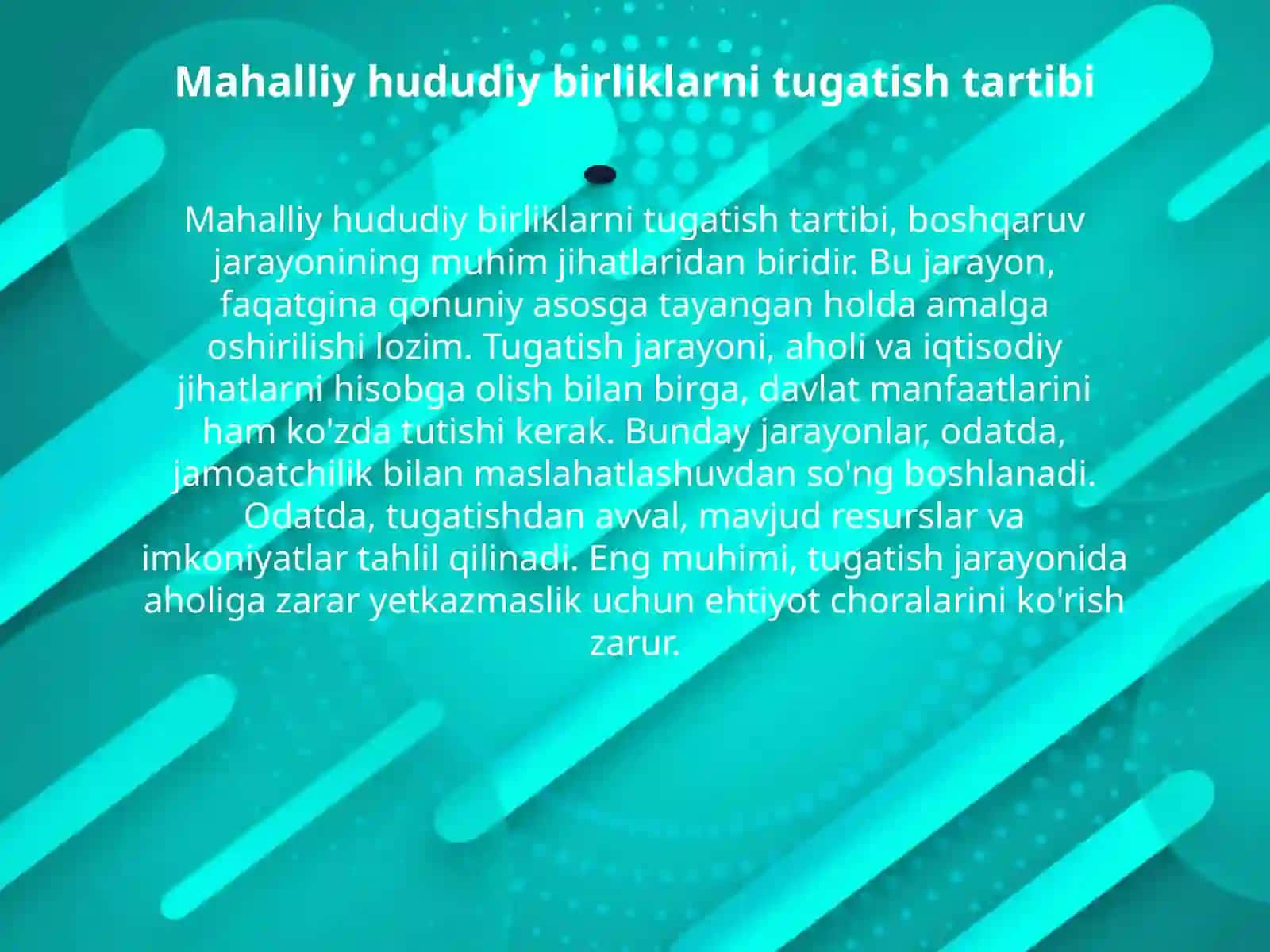 Mahalliy hududiy birliklarni tashkil etish jarayoni 3