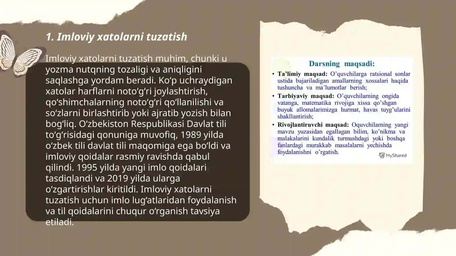 Imloviy xatolarni tuzatish 3