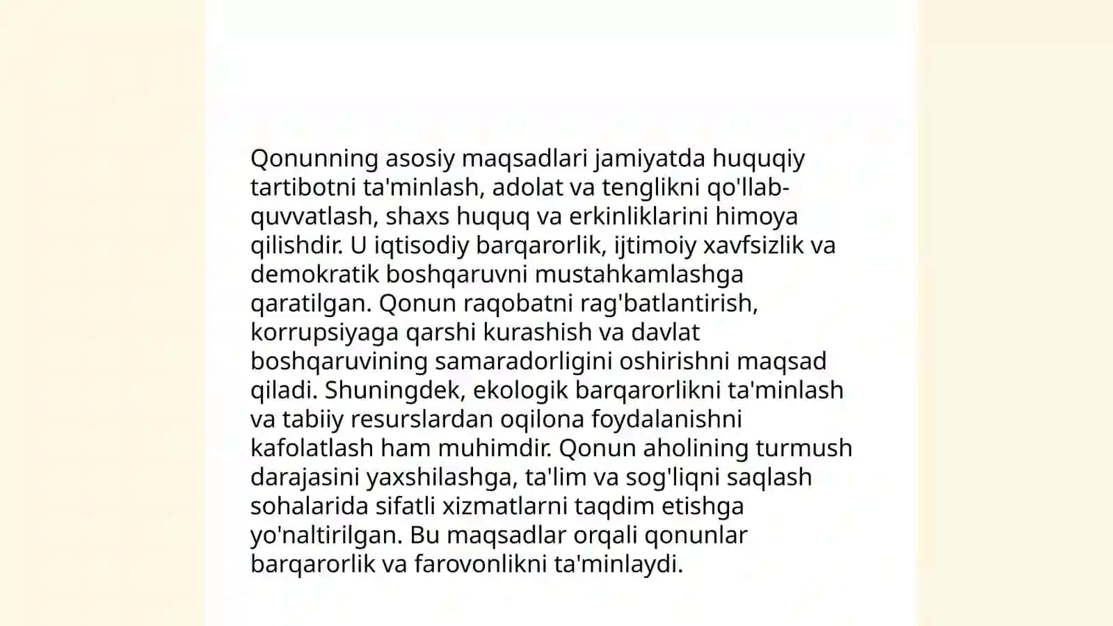 O'zbekiston Respublikasining "Maktabgacha ta'lim va tarbiya to'g'risidagi"qonuni 3