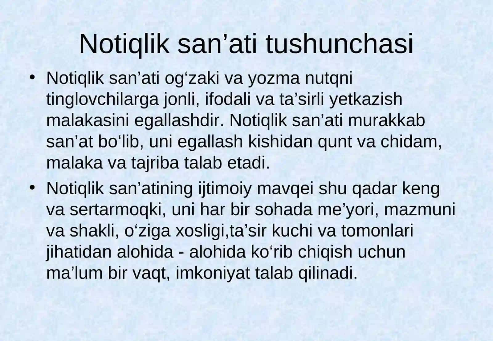 Notiqliksan’ati tarixi. G’arb va Sharq notiqligi 3