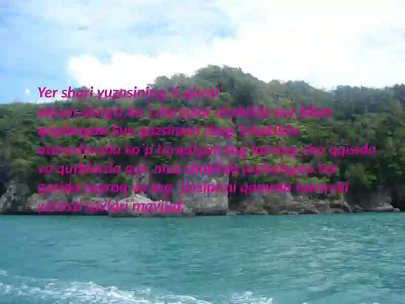 SUV HAVZALARINI IFLOSLANISHDAN SAQLASH CHORALARI.SUVNI TOZALASH USULLARI 3