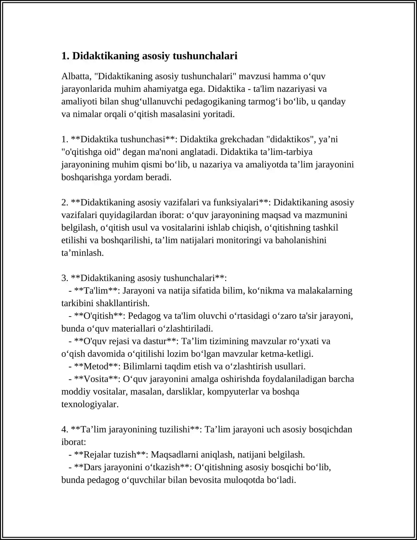 DIDAKTIKA TA'LIM NAZARYASI 3