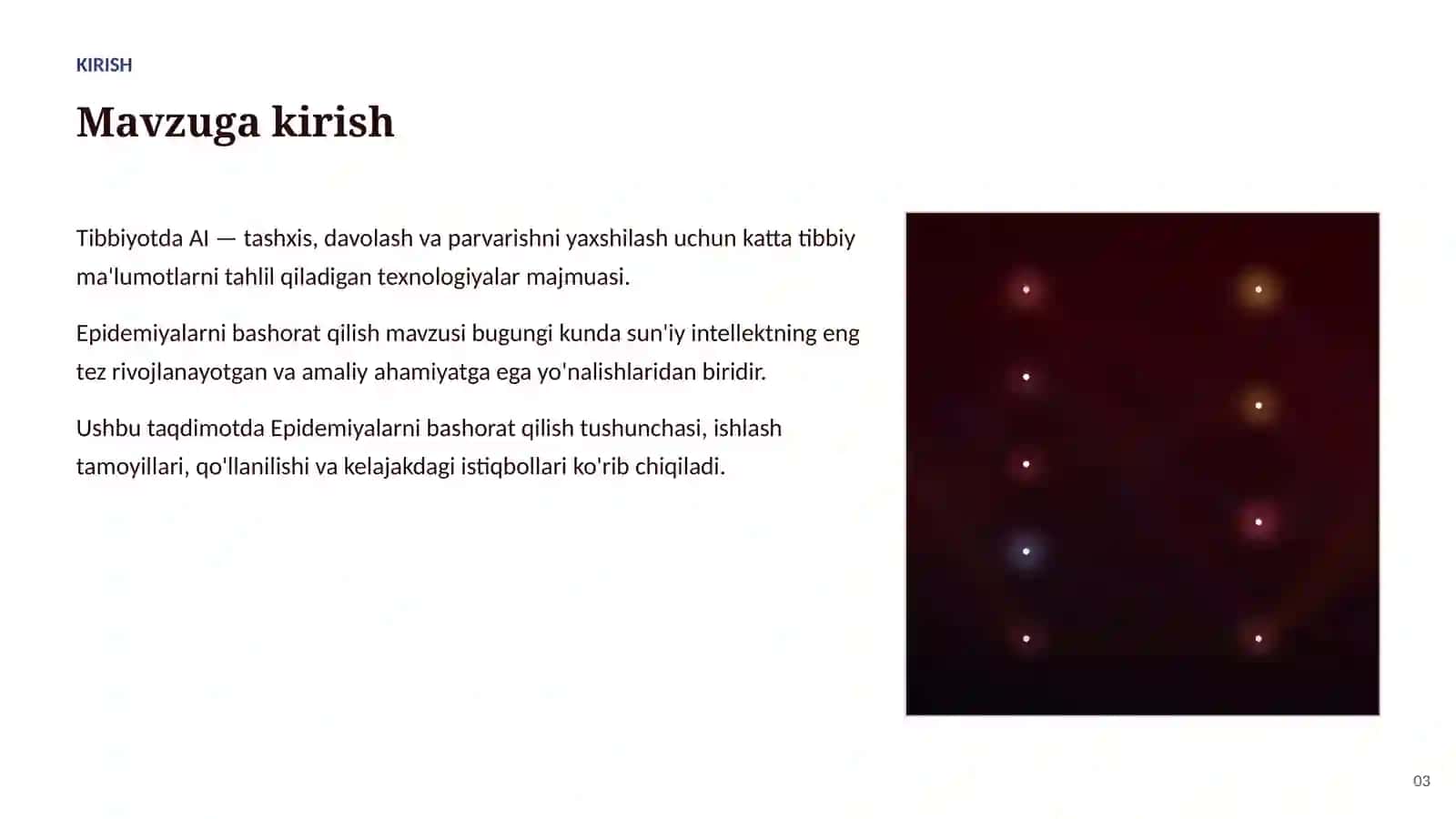 SUN'IY INTELLEKT • AI TIBBIYOTDA 3