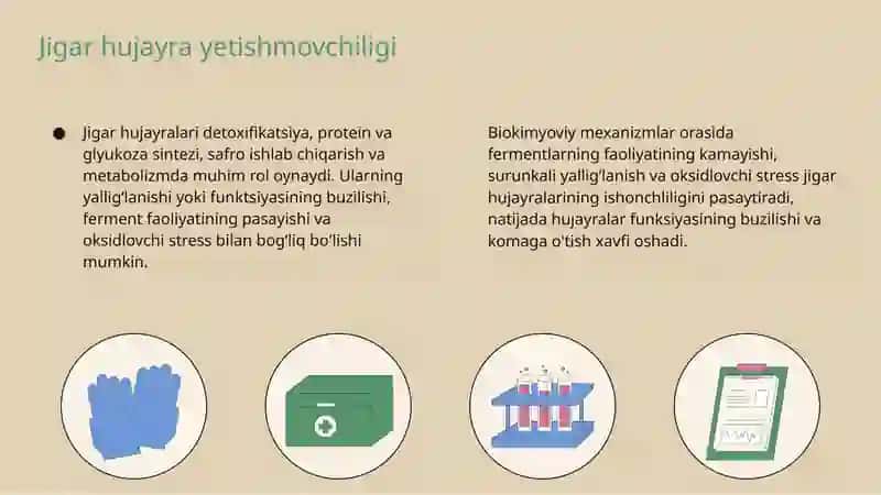Jigar hujayra yetishmovchiligi va jigar komasida vujudga kelishining biokimyoviy mexanizmi 3