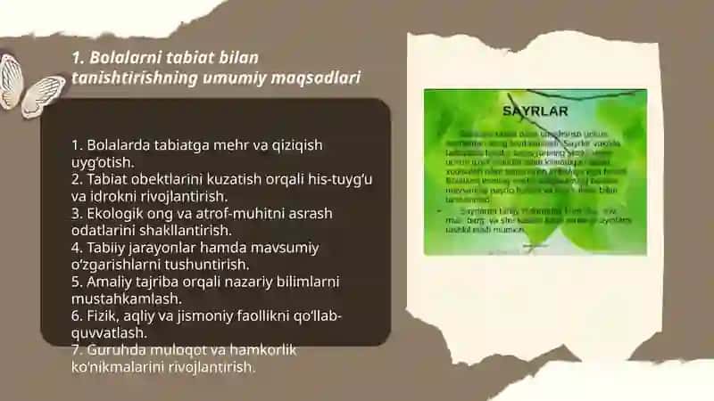 Bolalarni tabiat bn tanishtirishning maqsad va vazifalari 3