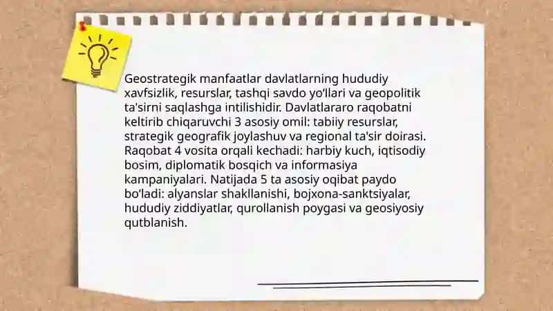 Xalqaro Strategik aloqalar va davlatlararo munosabatlar 3