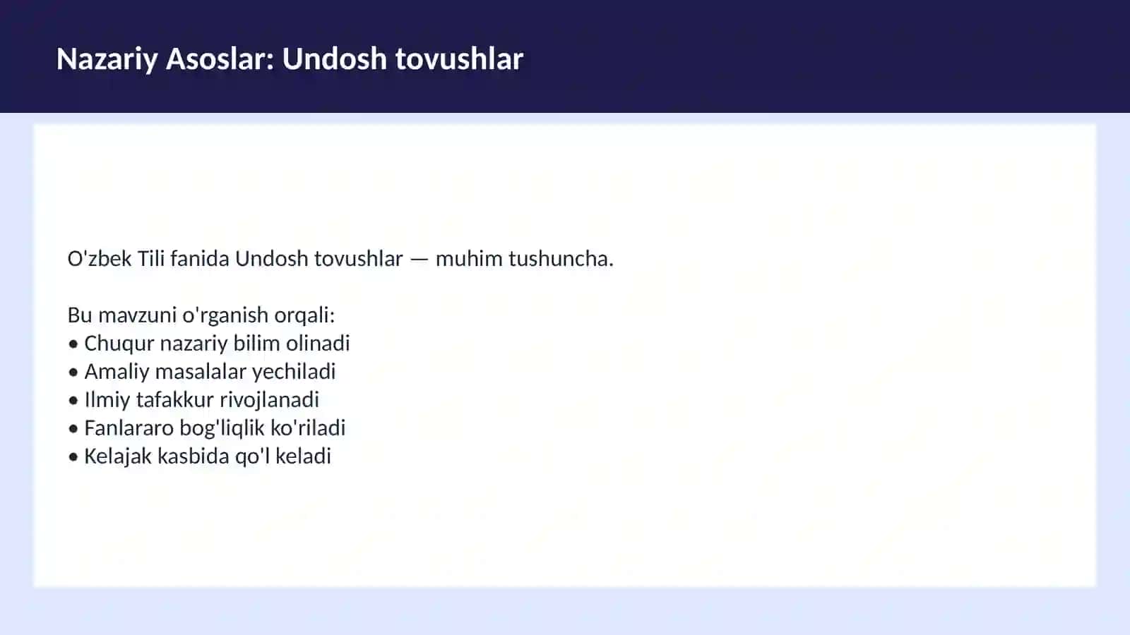 O'ZBEK TILI 3