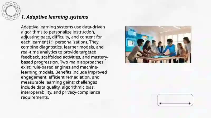 Adaptive learning systems 3