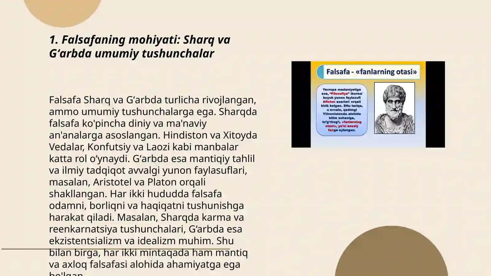 Falsafaning mohiyati: Sharq va Gʻarbda umumiy tushunchalar 3