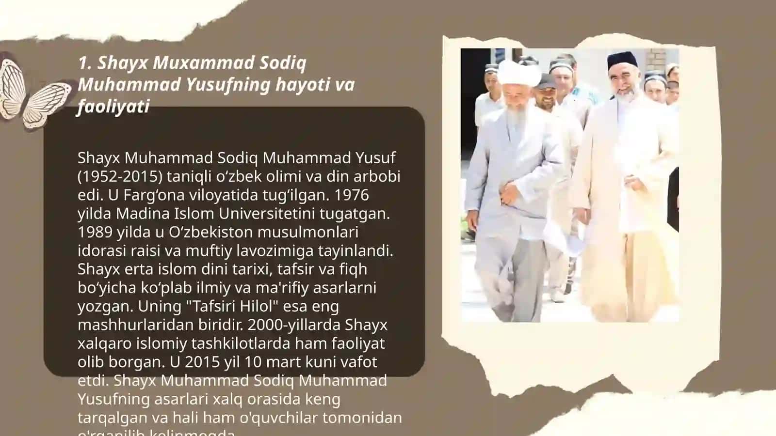 Shayx Muxammad Sodiq Muhammad Yusufning Baxtiyor oila asari haqida 3