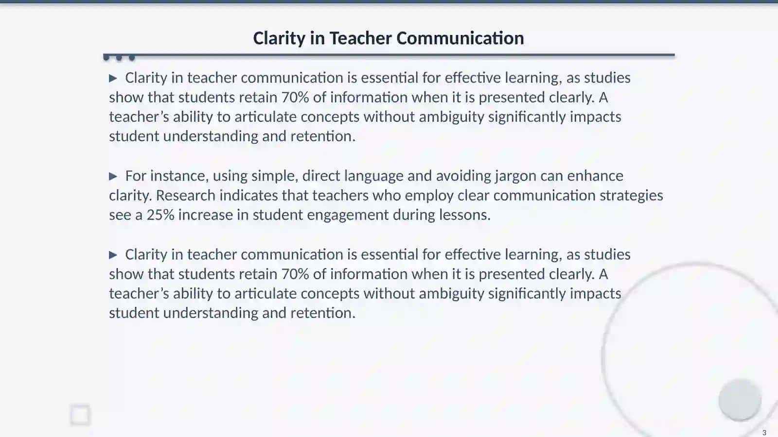 Specific Characteristics of a Teacher’s Speech 3