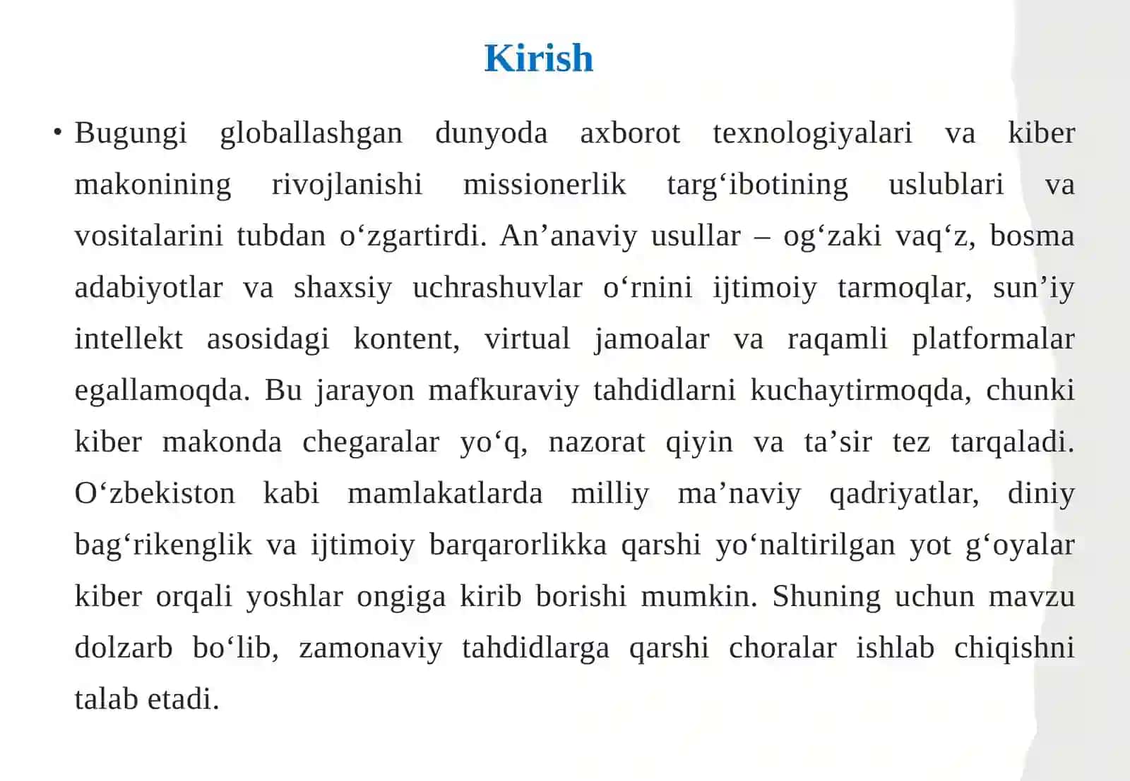 Kibermakonda Missionerlik Tarqiboti: Uslublar va Vositalar 3