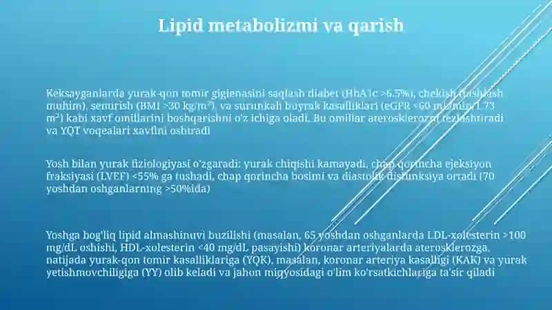 Yoshga bog'liq yurak tuzilishi va funksiyasidagi o'zgarishlar 3