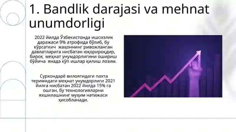 Iqtisodiy o'sishning asosiy ko'rsatkichlari va tahlili 3