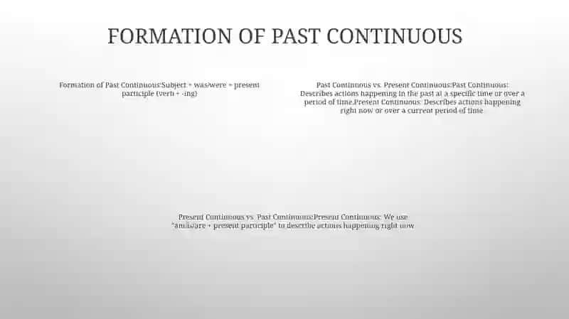 Past Continuous Va Present Continuos 3