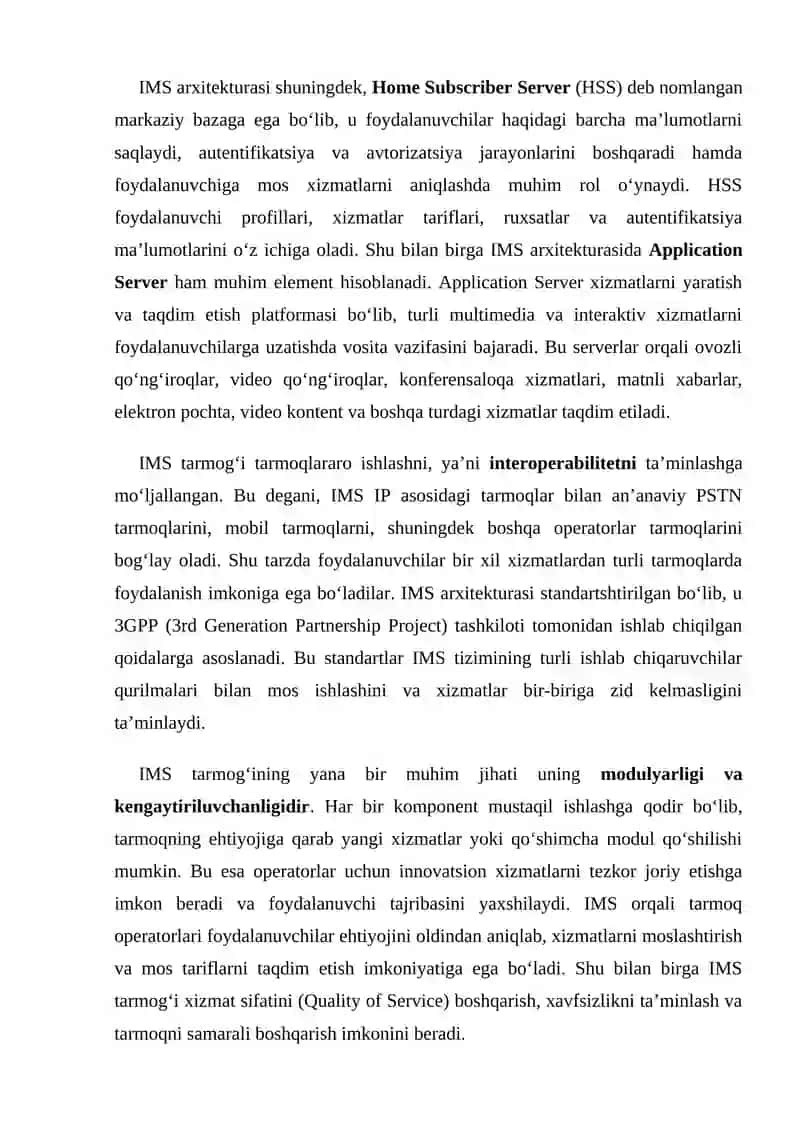 Konvergent xizmatlar konsepsiyasi 3