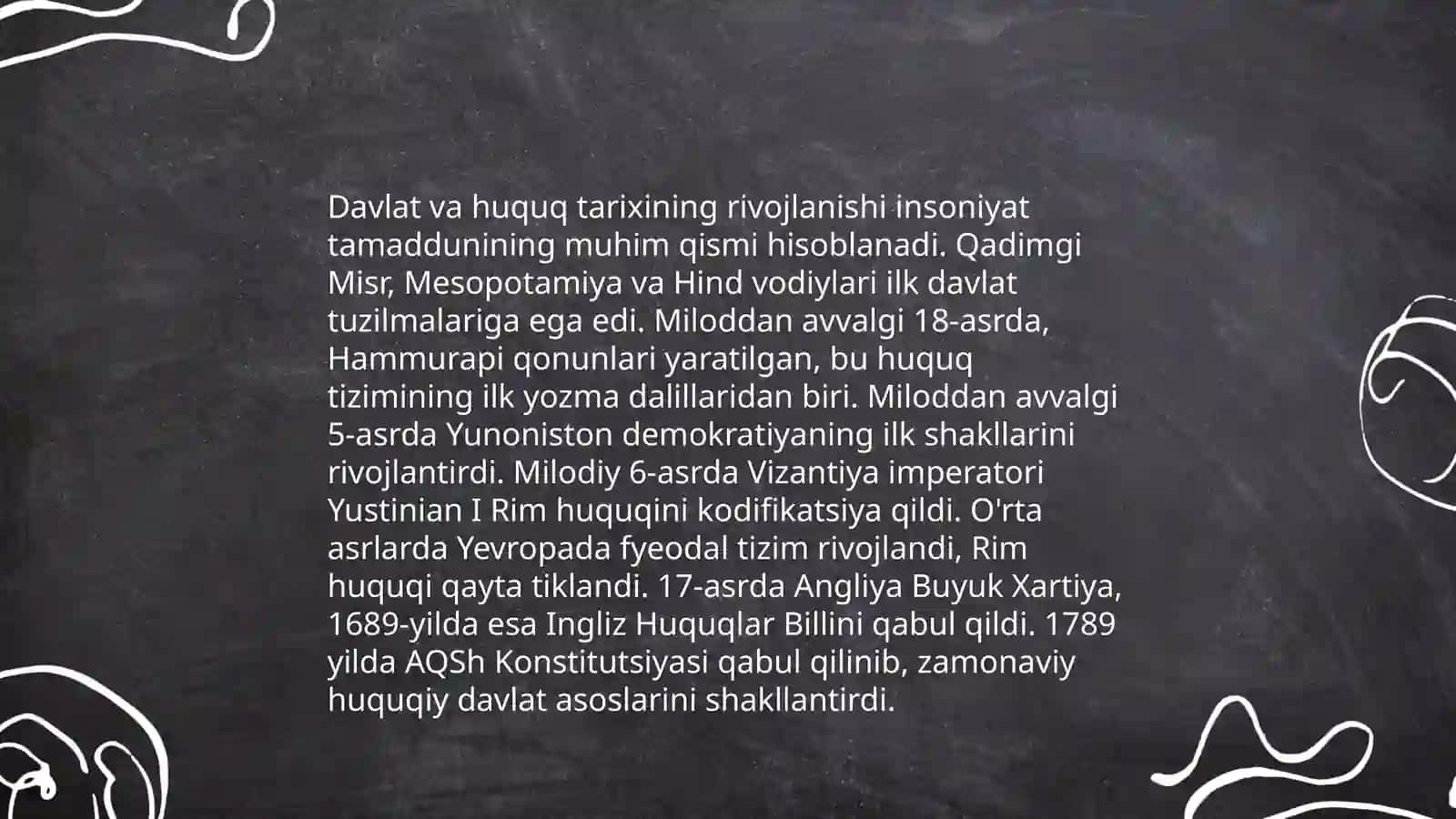 Davlat va huquq tarixi fanining predmeti metodi va vazifasi 3