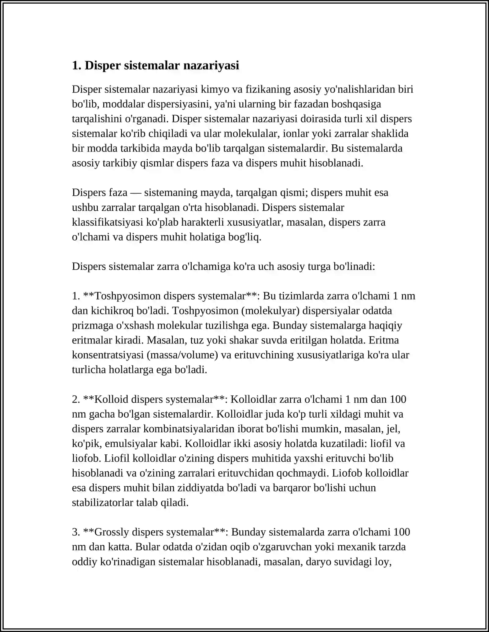 DISPER SISTEMALAR 3