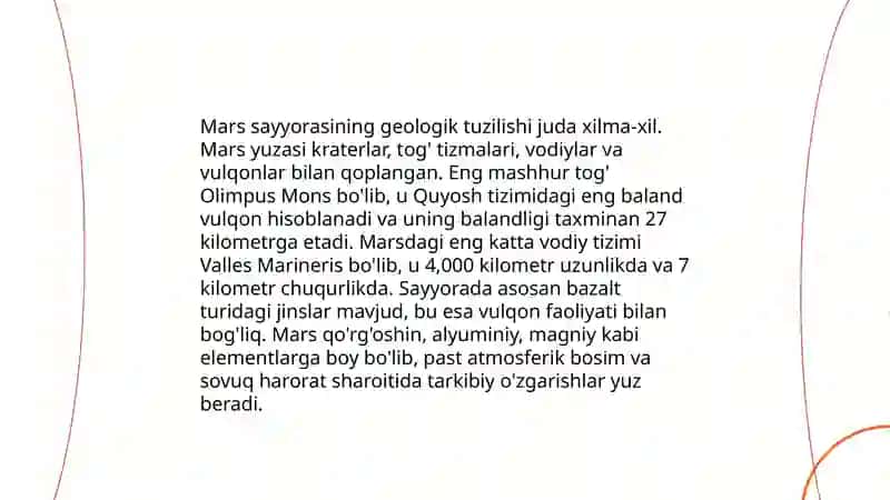 Mars sayyorasi tadqiqotlari 3
