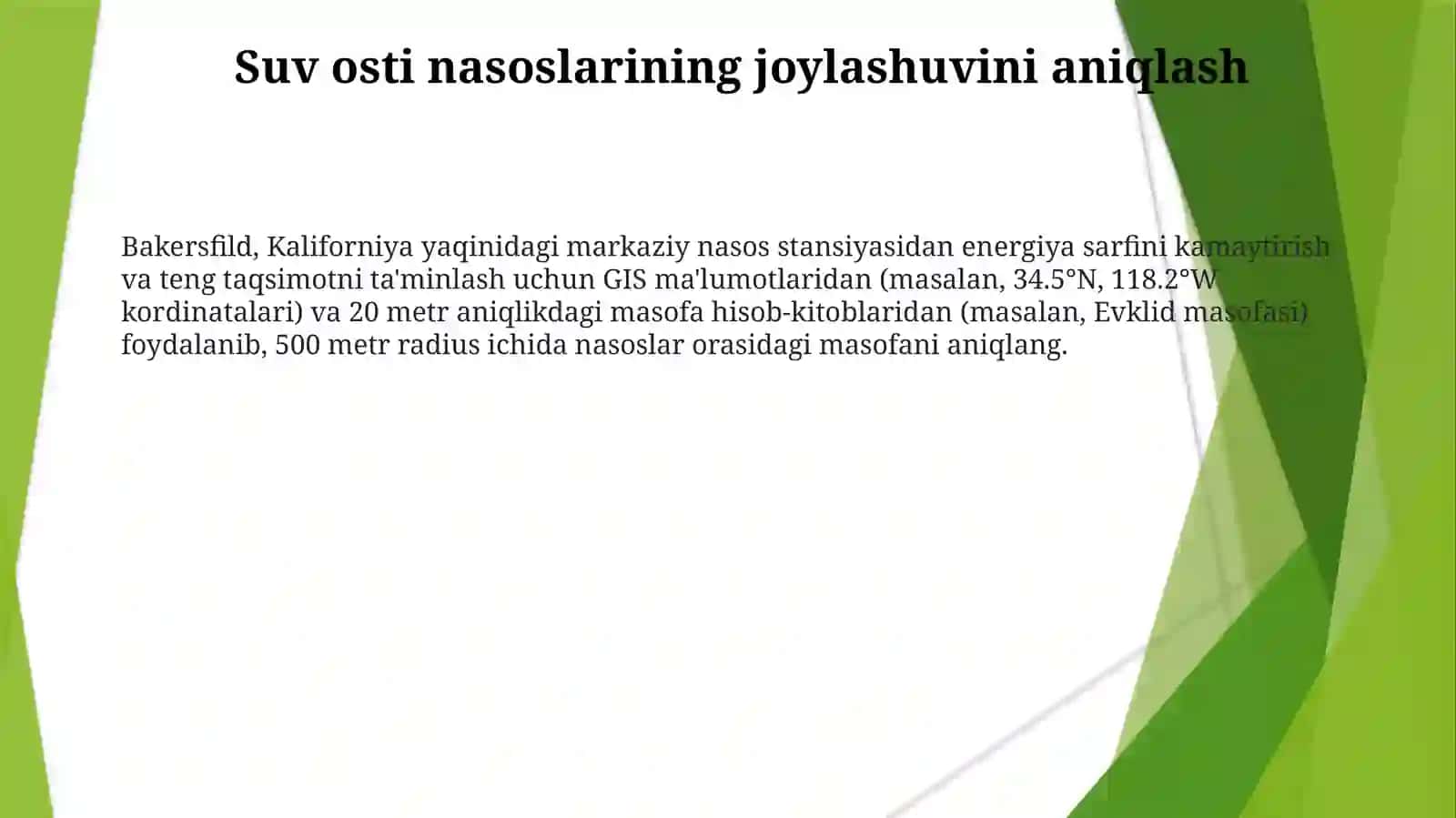 Markazdan qochma nasoslarni hisoblash 3