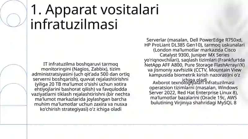 Apparat vositalari infratuzilmasi 3