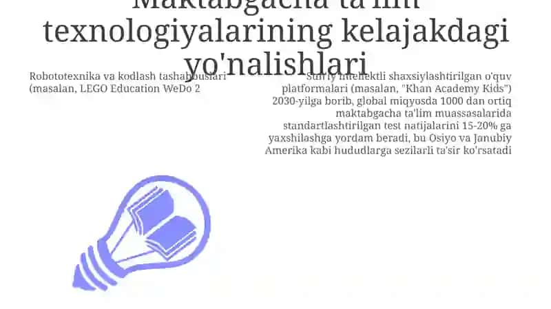 Maktabgacha ta'limda innovatsion ta'lim texnologiyalari 3