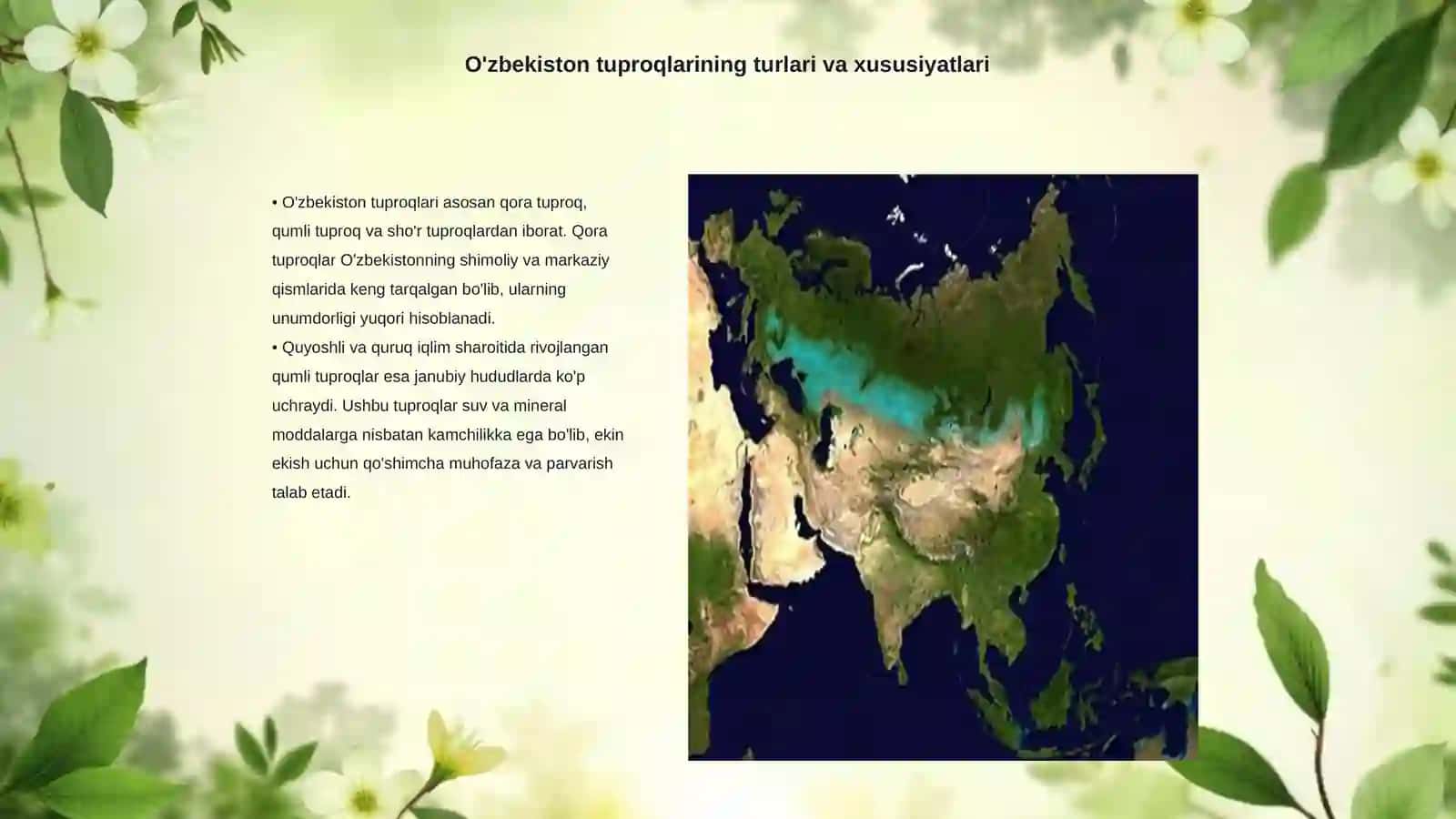 O'zbekiston tuproqlari va ularni muhofaza qilish 3