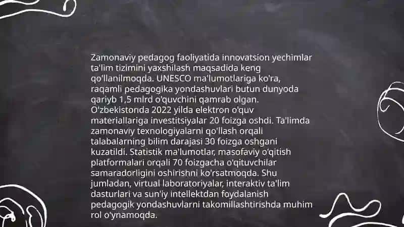 Zamonaviy pedagog faoliyatiga qoyiladigan talablar 3