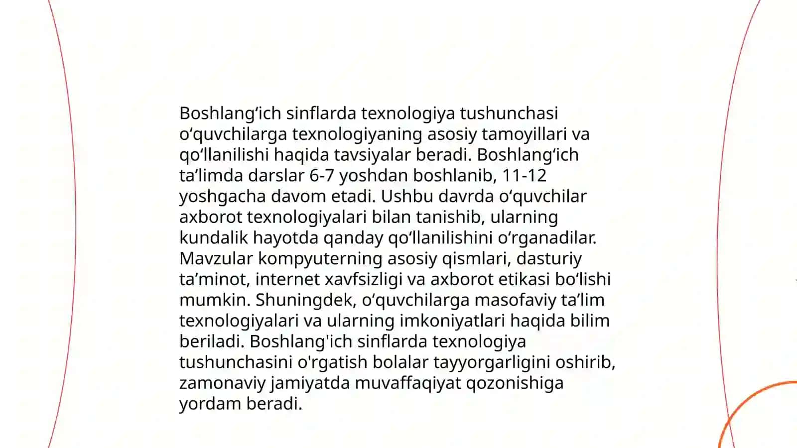 Boshlangʻich sinflarda texnologiya taʼlimining mazmuni 3