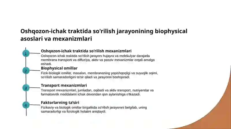 Oshqozon-ichak traktida so'rilishning biofizikaviy mexanizmlari 3