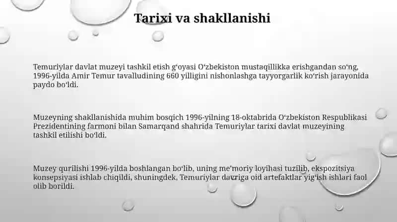 Temuriylar davlat muzeyi 3