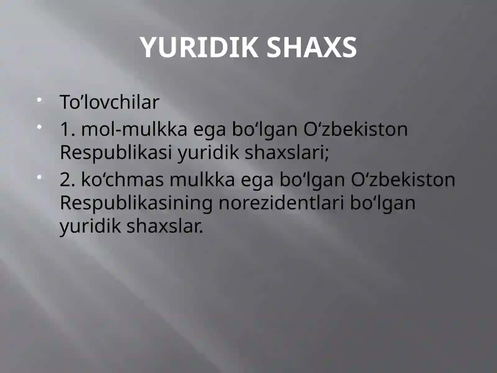 MOL-MULK SOLIG’I 3