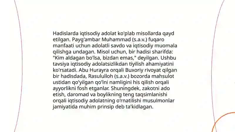 Hadislarda iqtisodiy qarashlar kitoblarini o'qish va iqtisodiyotga taaluqli joylarini yozish 3