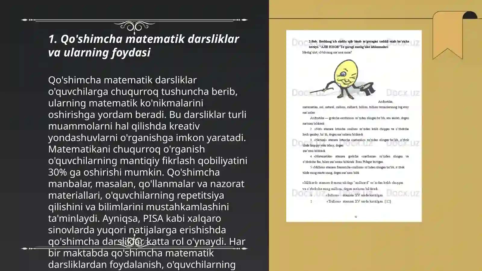 Boshlangʻich sinflarda matematikadan sinfdan tashqari ishlarni tashkil qilish turlari(2-sinf misolida) 3