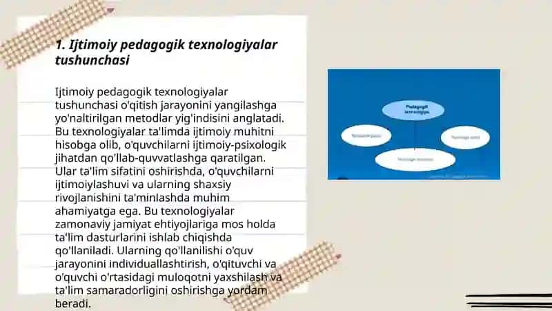Ijtimoiy pedagogik texnologiyalarni ishlab chiqarishning strukturasi va mazmuni 3